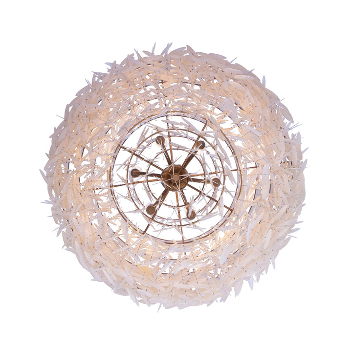 Sphere 28" Capiz Pendant Kalco