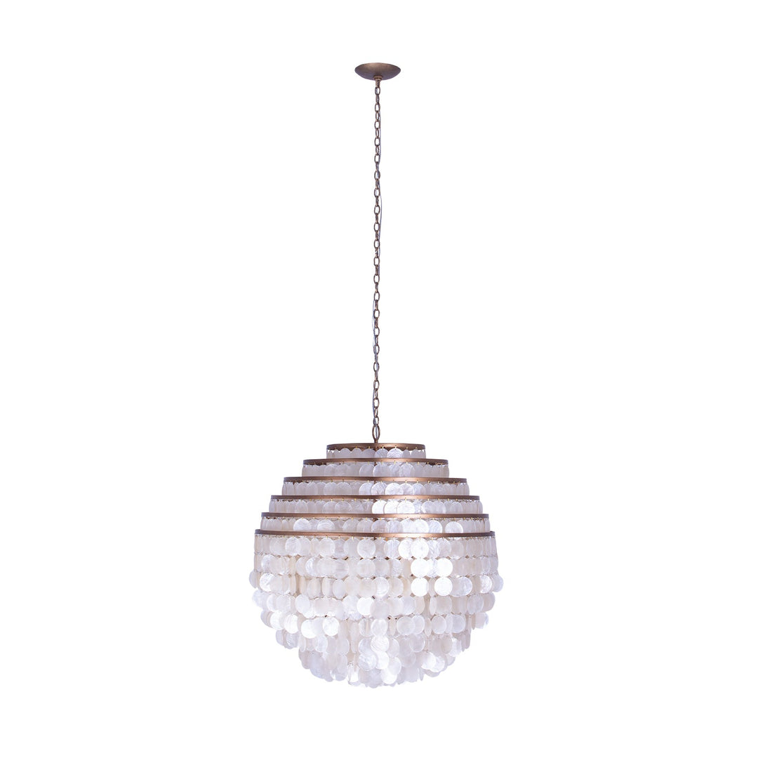 Sphere 28" Capiz Pendant Kalco