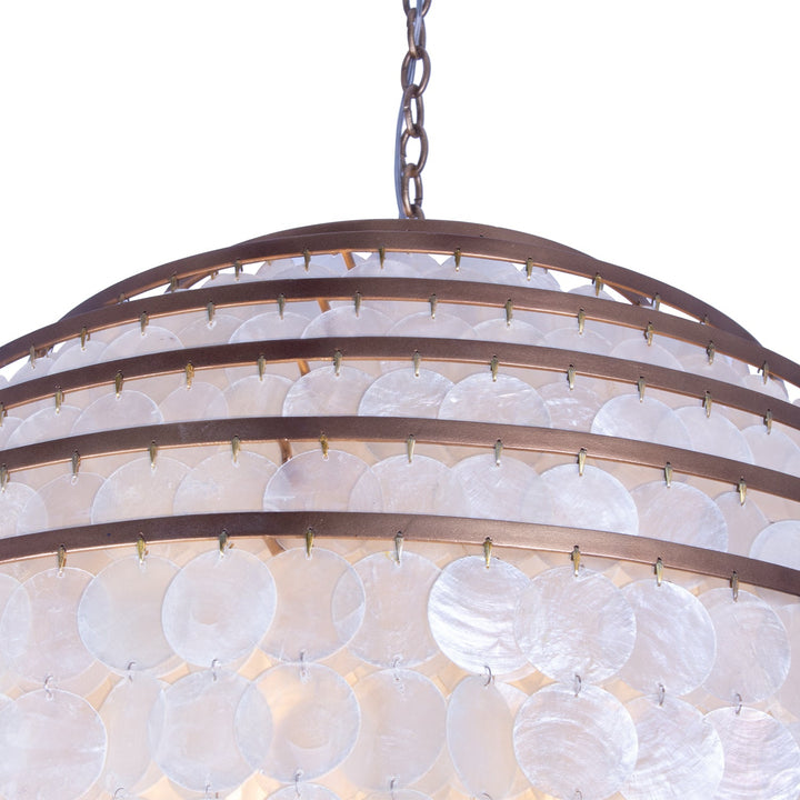 Sphere 28" Capiz Pendant Kalco