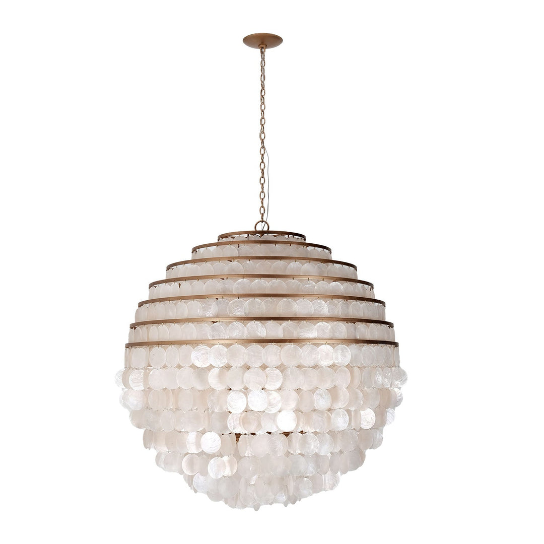 Sphere 36" Capiz Pendant Kalco