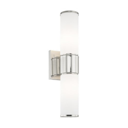 2 Light Polished Nickel Wall Sconce/ Bath Light Livex