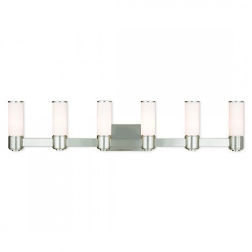 6 Light Brushed Nickel Wall Sconce/ Bath Light Livex