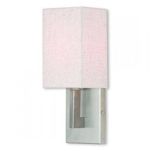 1 Light Brushed Nickel Wall Sconce Livex