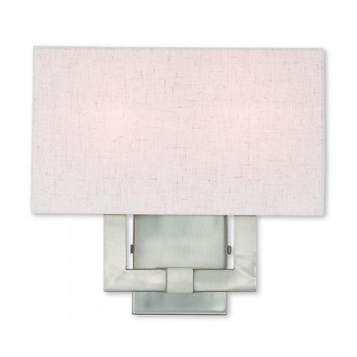 2 Light Brushed Nickel Wall Sconce Livex