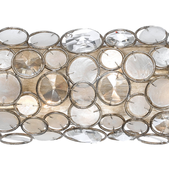 Palla 4 Light Antique Silver Bathroom Vanity Crystorama