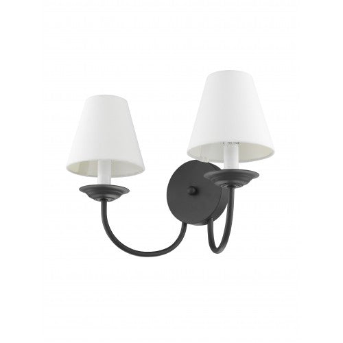 2 Light Black Wall Sconce Livex