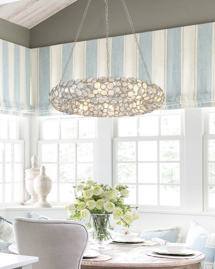 Crystorama Crystorama Palla 8 Light Antique Silver Chandelier