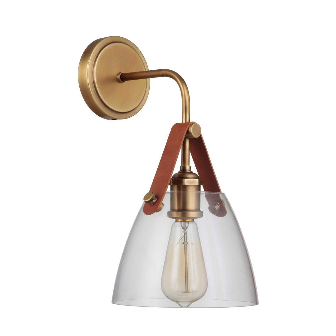 Hagen 1 Light Wall Sconce in Vintage Brass CRAFTMADE