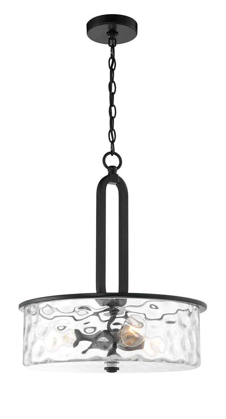 Collins 3 Light Pendant in Flat Black Pendant Craftmade