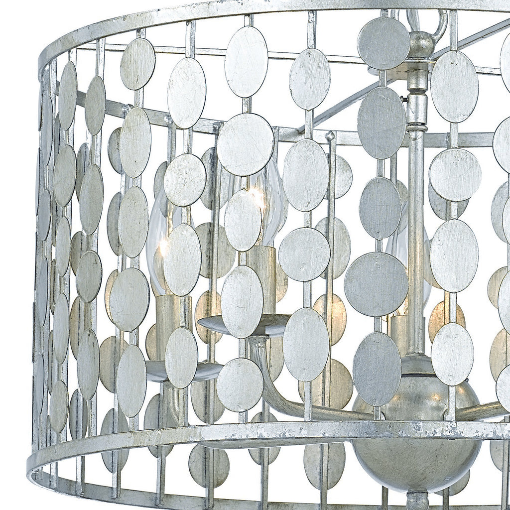 Crystorama Crystorama Layla 5 Light Antique Silver Chandelier