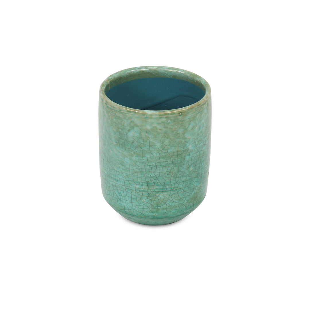 Lavina Mosaic Pattern Green Ceramic Pot - Medium CHEUNGS