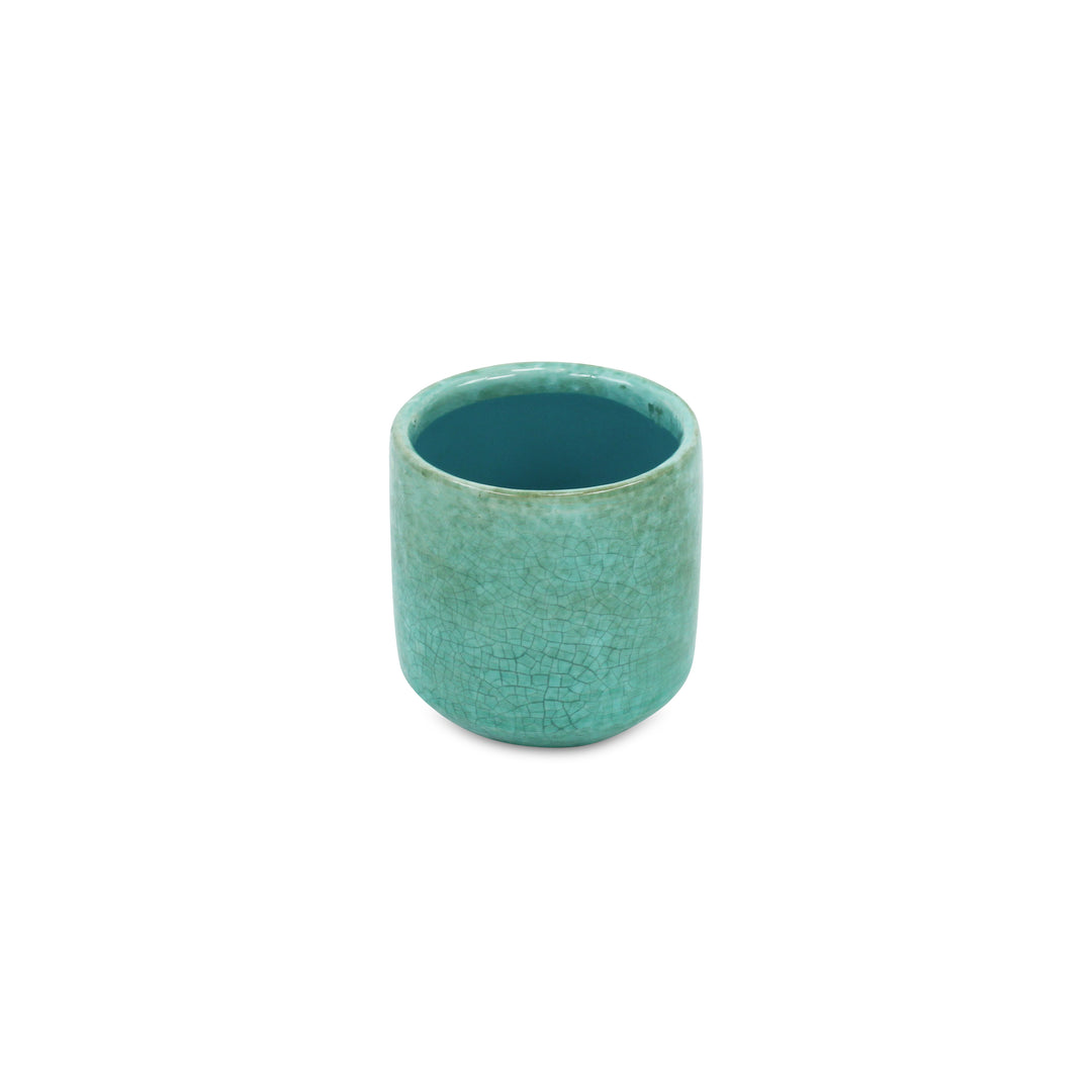 Lavina Mosaic Pattern Green Ceramic Pot - Small CHEUNGS