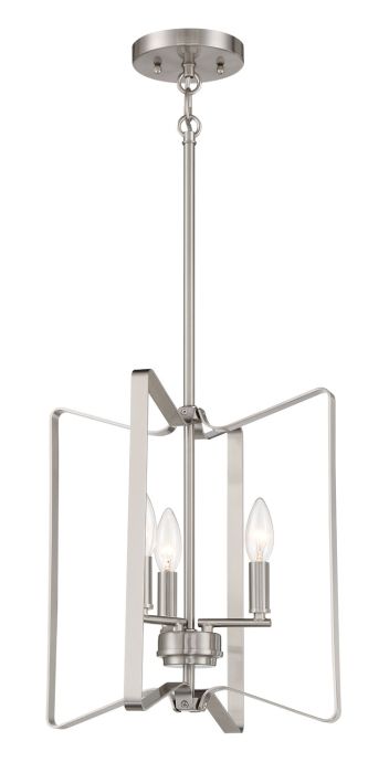 Shayna 3 Light Foyer in Brushed Polished Nickel Pendant Craftmade