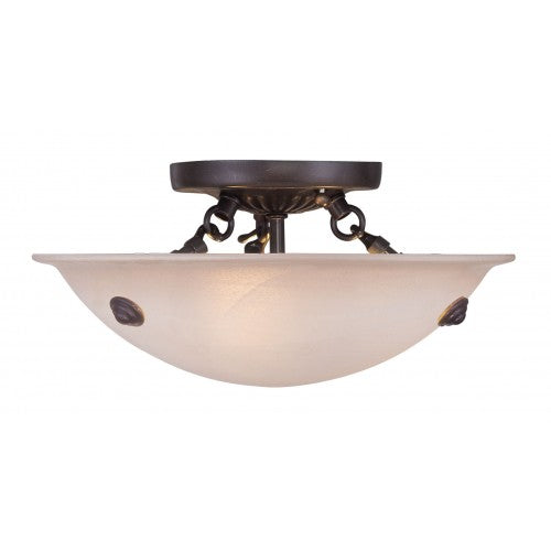 3 Light Bronze Ceiling Mount Livex