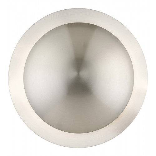 2 Light Brushed Nickel Medium Semi-Flush/ Wall Sconce Livex