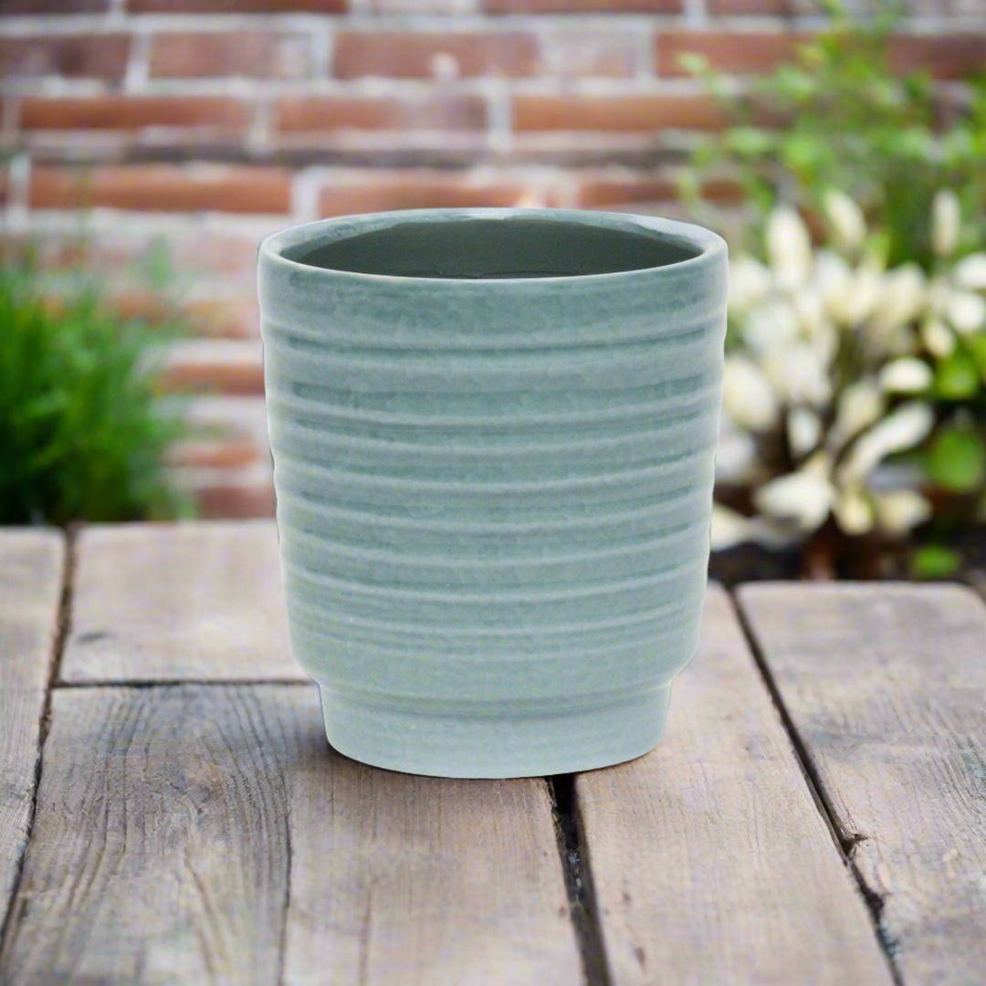 Celadi Green Rippled Ceramic Pot - X-Large CHEUNGS