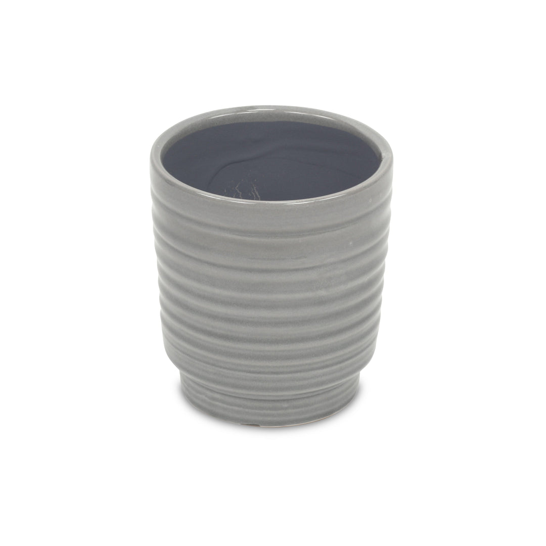 Celadi Gray Rippled Ceramic Pot - X-Large CHEUNGS