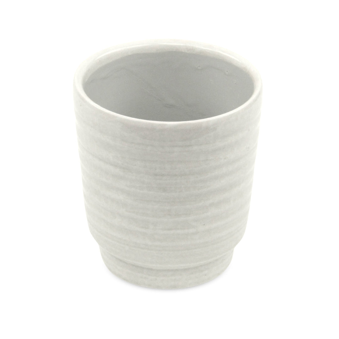 Celadi White Rippled Ceramic Pot - X-Large CHEUNGS