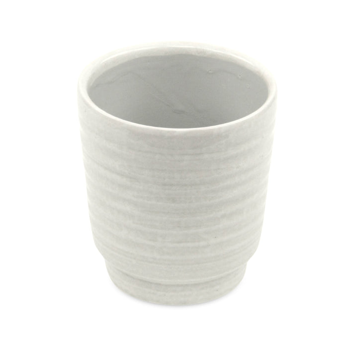 Celadi White Rippled Ceramic Pot - X-Large CHEUNGS