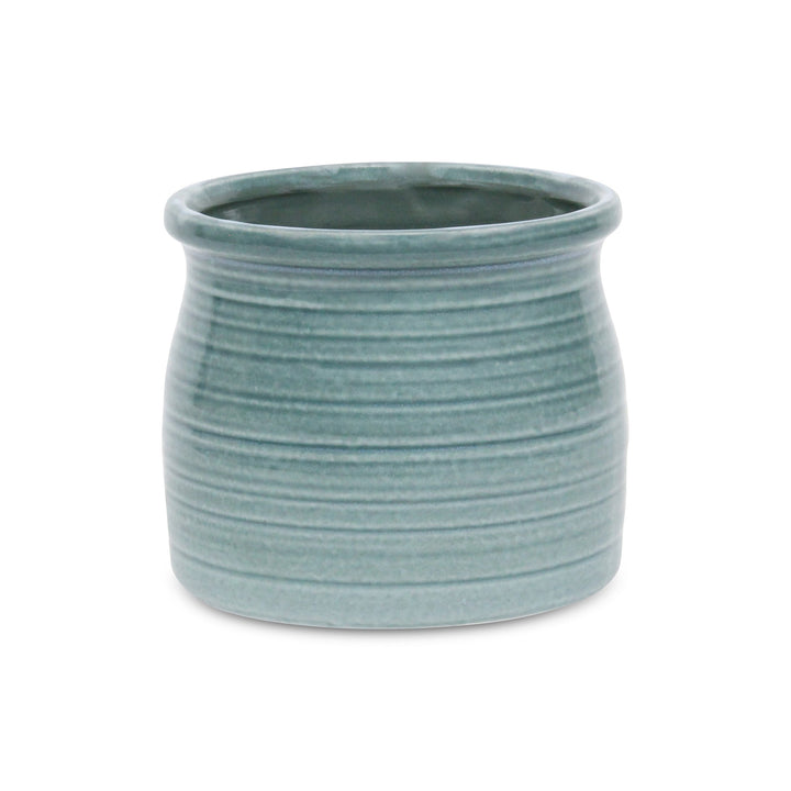 Kifon Green Curved Ceramic Pot - Large CHEUNGS