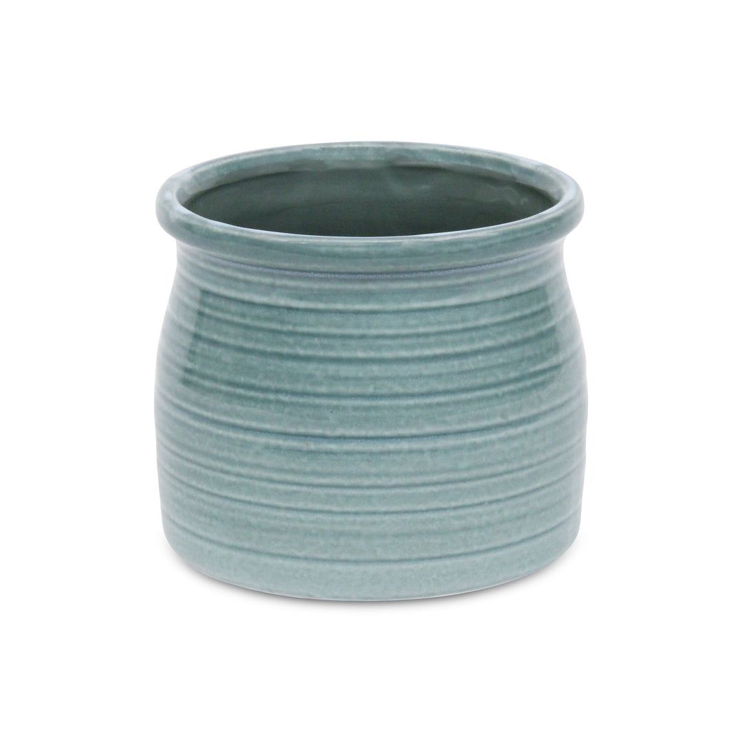 Kifon Green Curved Ceramic Pot - Large CHEUNGS