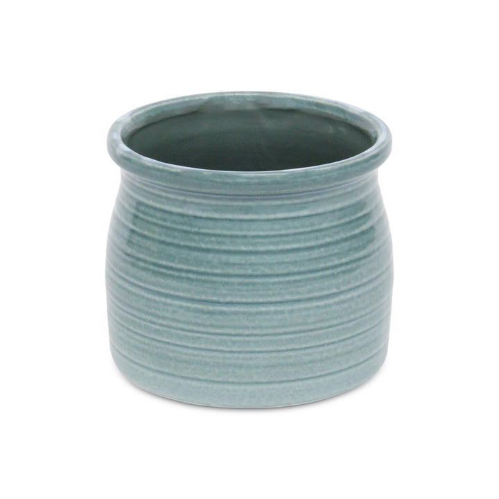 Kifon Green Curved Ceramic Pot - Large CHEUNGS