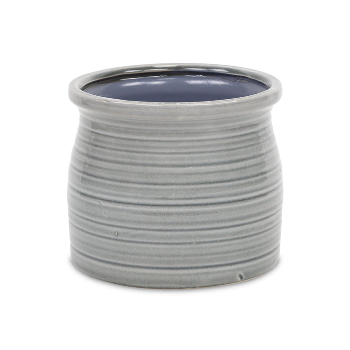 Kifon Gray Curved Ceramic Pot - Large CHEUNGS