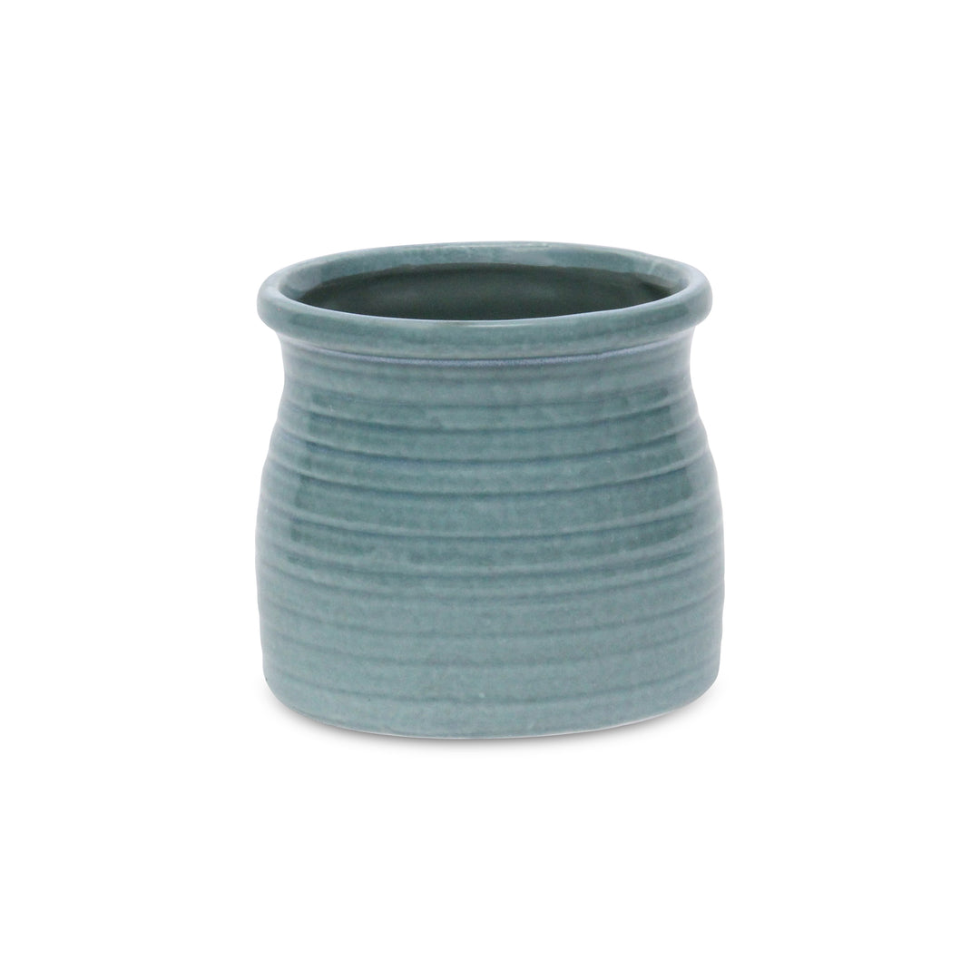 Kifon Green Curved Ceramic Pot - Medium CHEUNGS