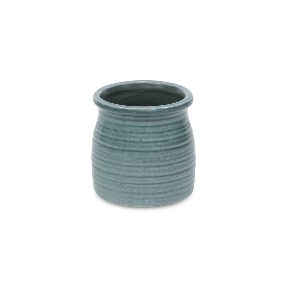 Kifon Green Curved Ceramic Pot - Small CHEUNGS