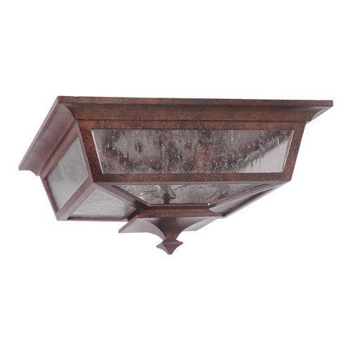 Argent II 3 Light Outdoor Flushmount in Aged Bronze CRAFTMADE