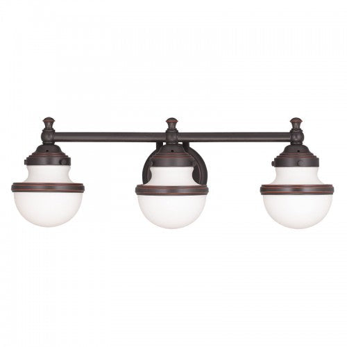 3 Light Olde Bronze Bath Light Livex