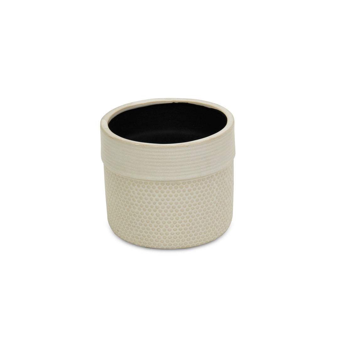 Osanna Off-white Patterned Ceramic Pot - Large CHEUNGS