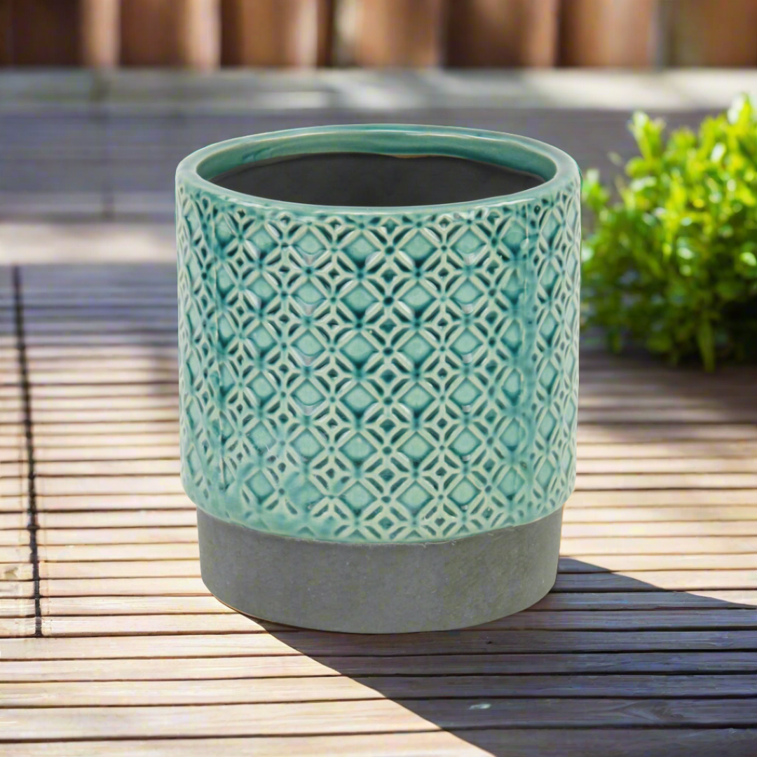 Zajedani Lattice Pot - Turquoise - Large CHEUNGS