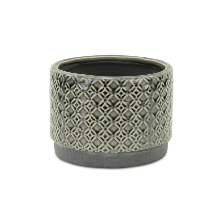 Zajedani Gray Wide Lattice Pot - Large CHEUNGS