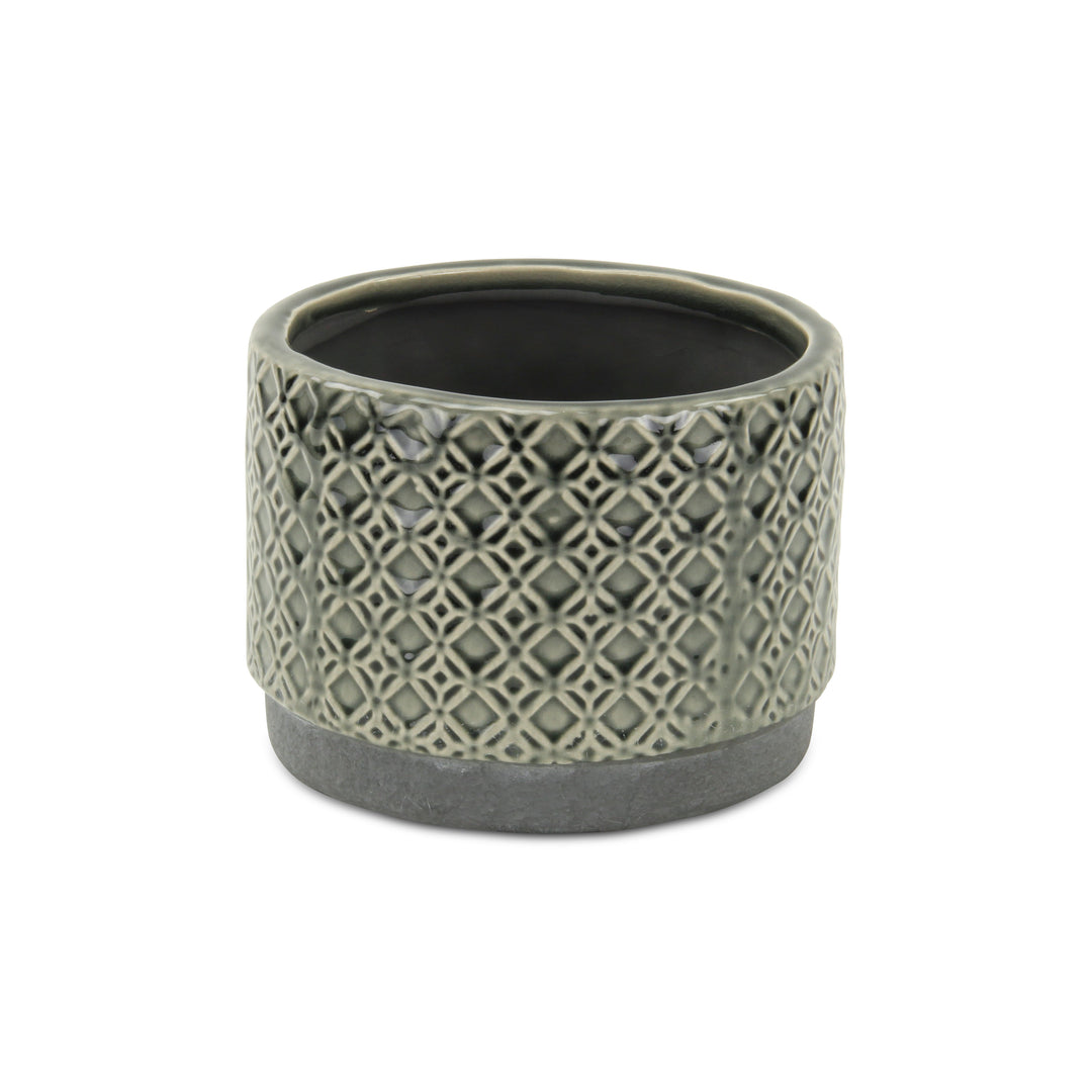 Zajedani Gray Wide Lattice Pot - Large CHEUNGS