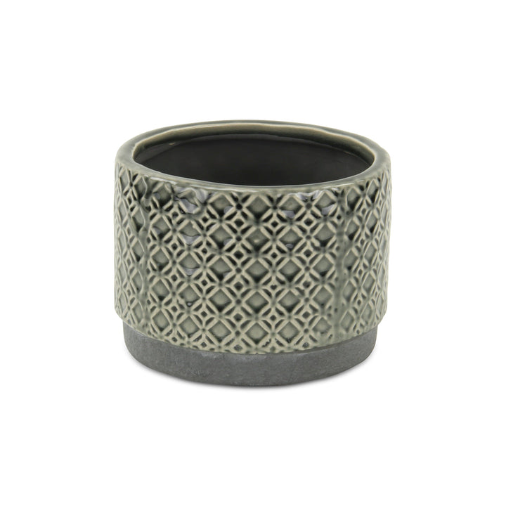 Zajedani Gray Wide Lattice Pot - Large CHEUNGS