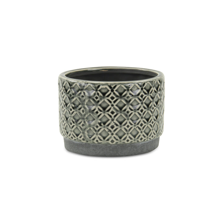 Zajedani Gray Wide Lattice Pot - Small CHEUNGS