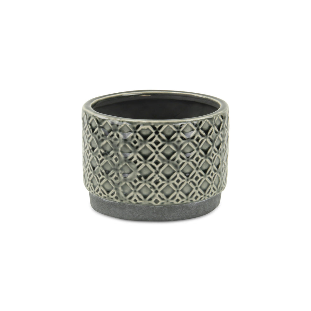 Zajedani Gray Wide Lattice Pot - Small CHEUNGS