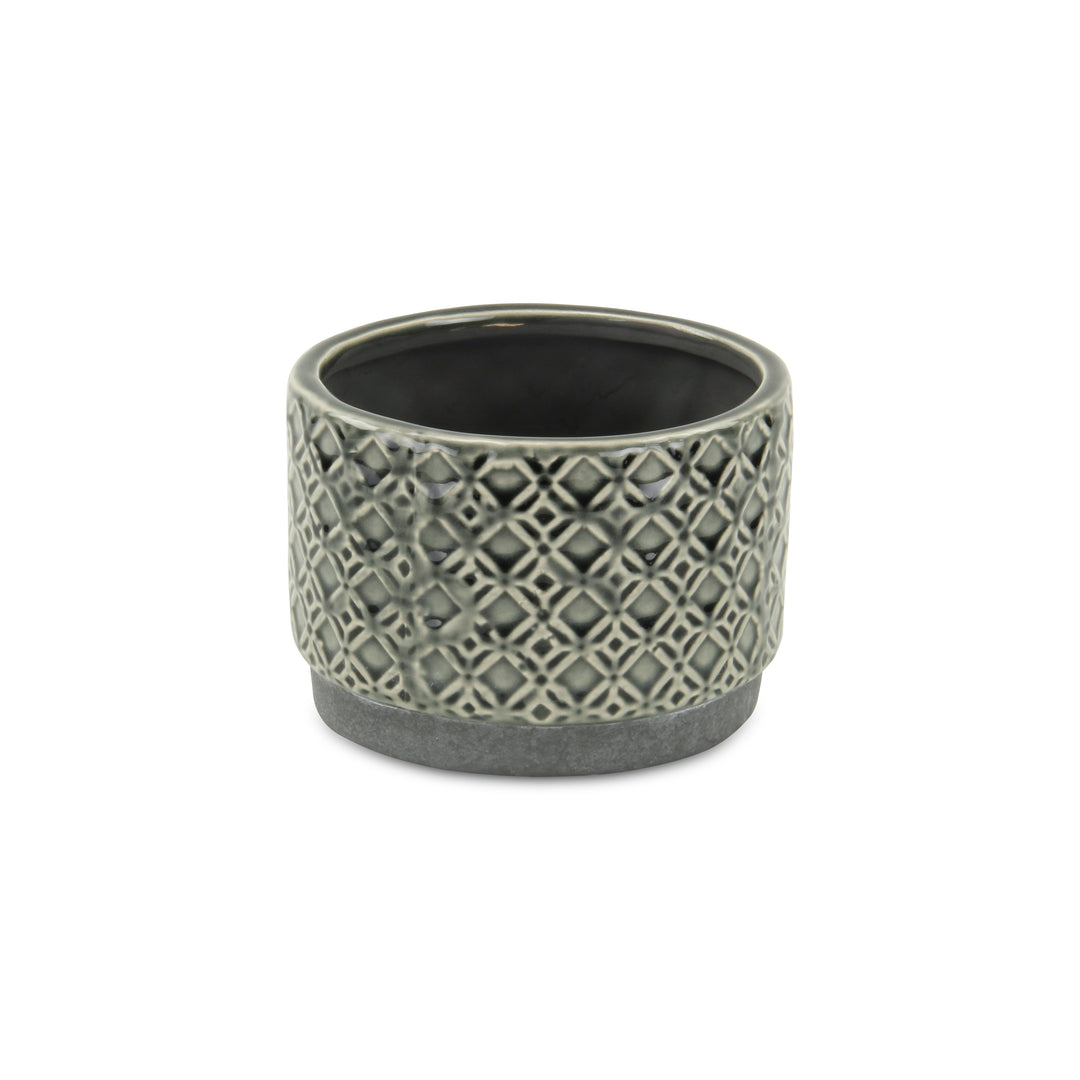 Zajedani Gray Wide Lattice Pot - Small CHEUNGS