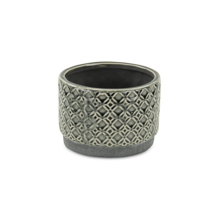 Zajedani Gray Wide Lattice Pot - Small CHEUNGS