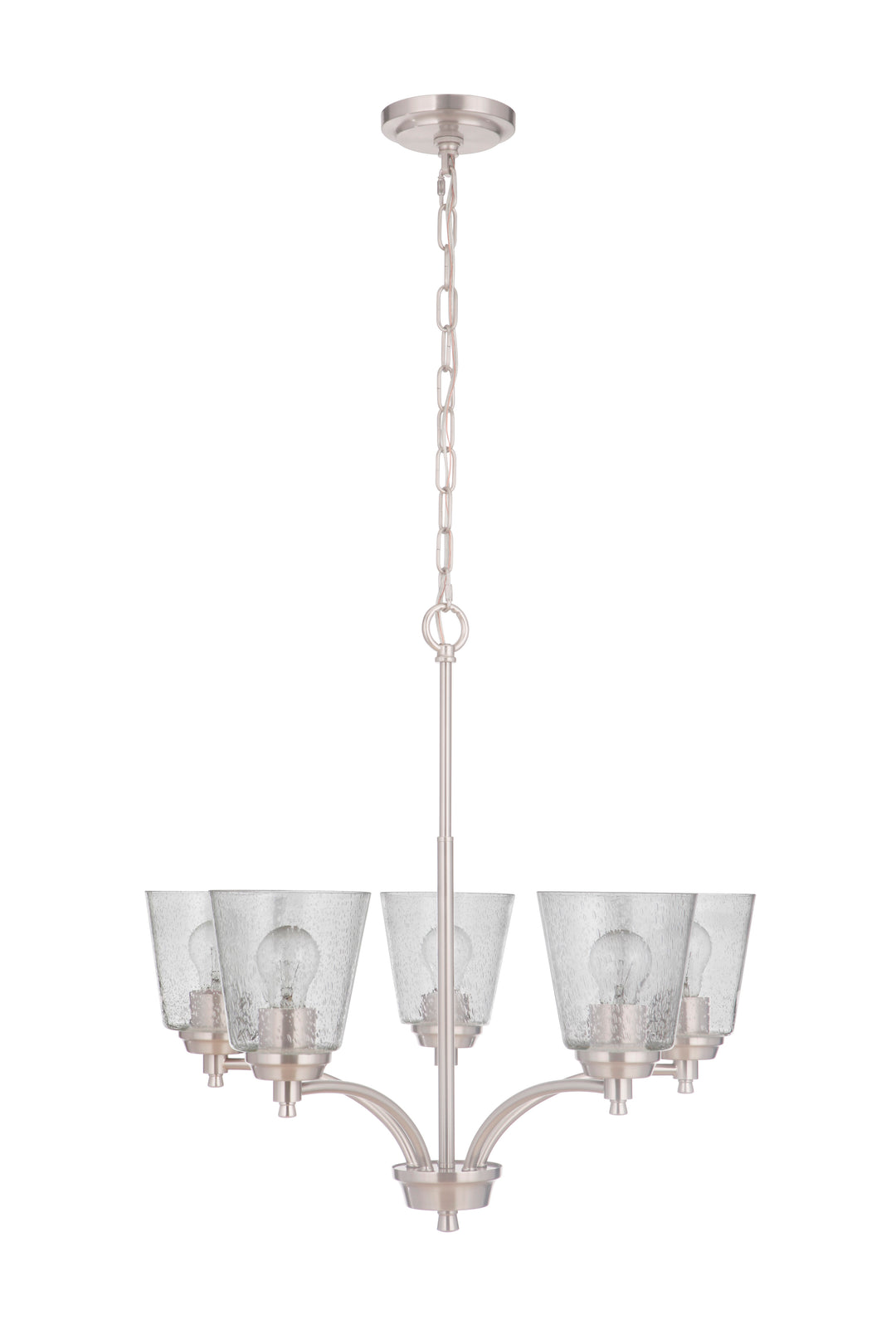 Tyler 5 Light Chandelier in Brushed Polished Nickel CRAFTMADE