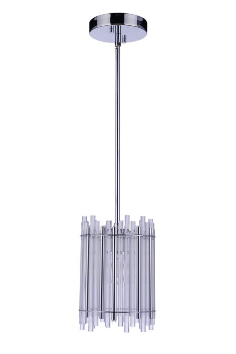 Reveal 1 Light Pendant in Chrome Pendant Craftmade