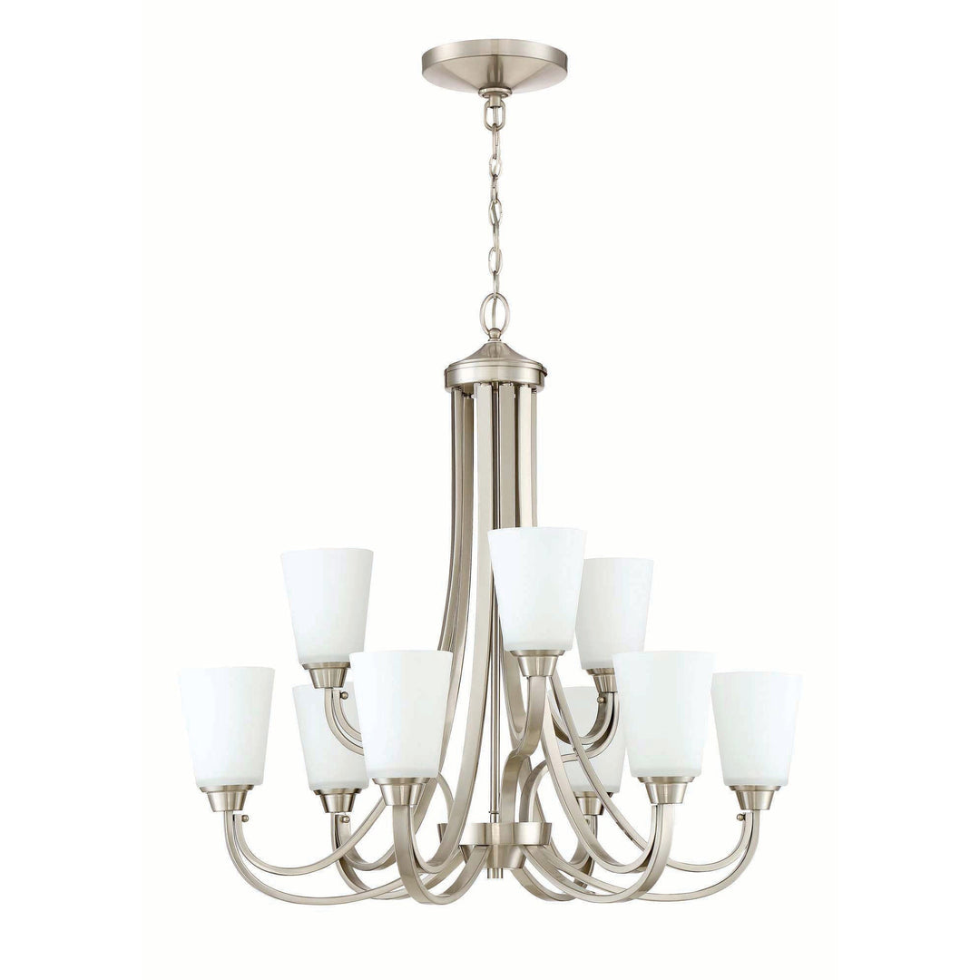 Grace 9 Light Chandelier in Brushed Polished Nickel CRAFTMADE