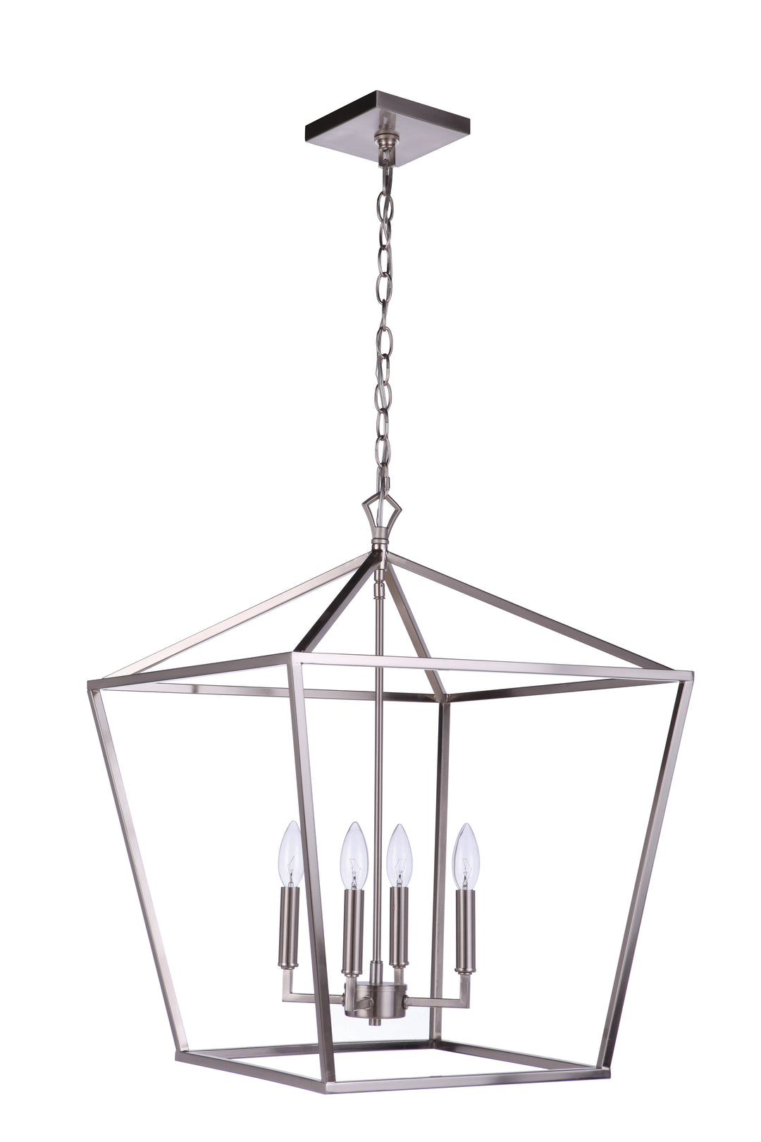 Flynt II 4 Light 20" Foyer in Brushed Polished Nickel CRAFTMADE