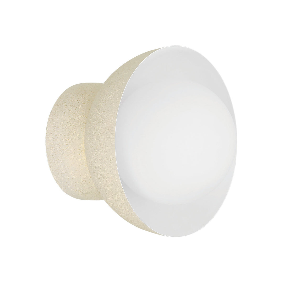 Ventura Dome 1 Light Wall Sconce in Cottage White CRAFTMADE