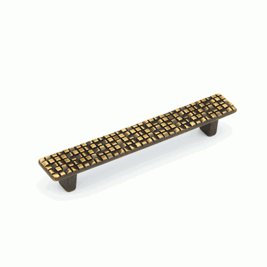 6 1/2 Inch (5 Inch c-c) Mosaic Pull (French Antique Bronze Finish) SCHAUB