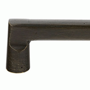 6 1/2 Inch (6 Inch c-c) Sandcast Bronze Rail Pull Medium Bronze Finish EMTEK