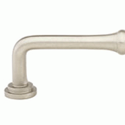 6 1/2 Inch (6 Inch c-c) Solid Brass Spindle Pull (Brushed Nickel Finish) EMTEK