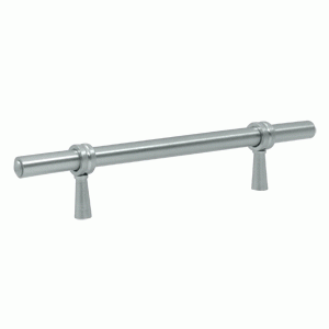 6 1/2 Inch Deltana Solid Brass Adjustable Pull (Brushed Chrome Finish) DELTANA