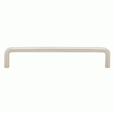 6 1/4 Inch (6 Inch c-c) Solid Brass Wire Pull (Brushed Nickel Finish) EMTEK